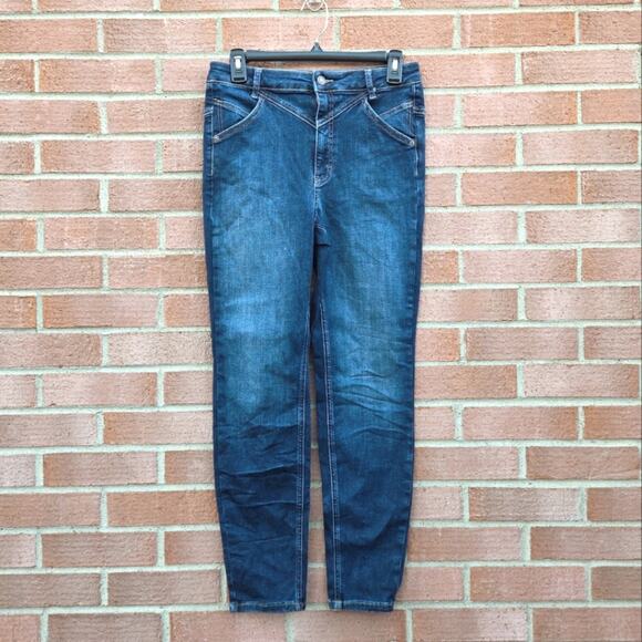 Free People Riley Seamed Skinny Jeans Size 30 - Picture 3 of 5